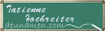 Tatienne Hochreiter Visitenkarte